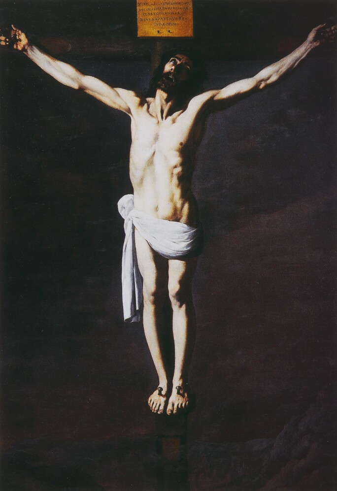 Francisco De Zurbarán, The Crucifixion circa 1635-40 Museo de Bellas Artes Seville