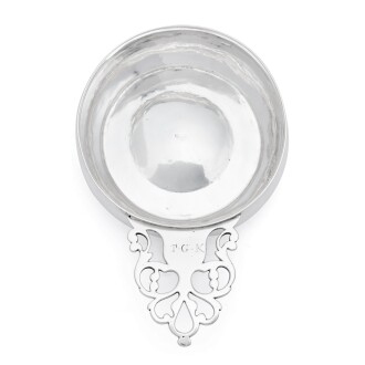 View 1 of Lot 1022: American Silver Porringer, Paul Revere Sr. or Jr., Boston, Circa 1750-70
