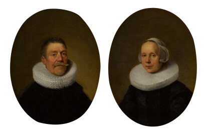 Catalog image of dirck van der lisse | portrait of a gentleman; and portrait of a lady