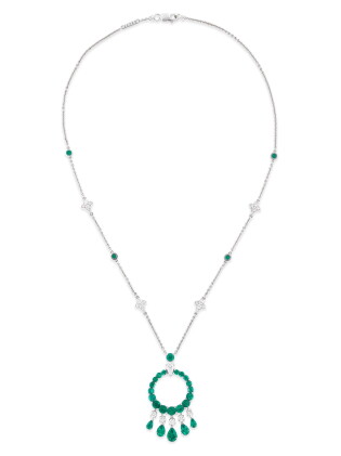 Catalog image of Collier émeraudes et diamants | Emerald and diamond necklace