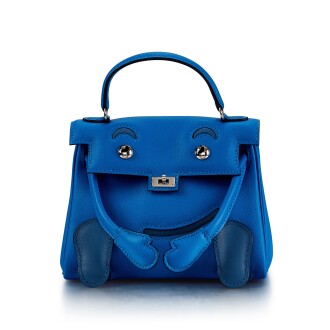 View 1 of Lot 8373: Bleu Zellige and Bleu Agate Swift Kelly Doll Quelle Idole Palladium Hardware, 2019