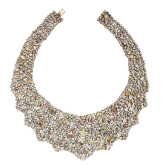 View 1 of Lot 498: Colored Diamond and Diamond Necklace |  Lorraine Schwartz | 彩色鑽石配鑽石項鏈