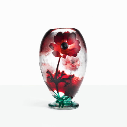 Catalog image of daum | "coquelicot" vase