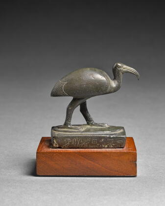 Catalog image of An Egyptian Bronze Figure of an Ibis, Late Period, 664-30 B.C.