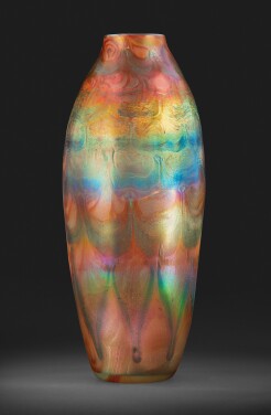 View 1 of Lot 333: Monumental Decorated Vase from Laurelton Hall, The Residence of Louis Comfort Tiffany, Laurel Hollow, New York