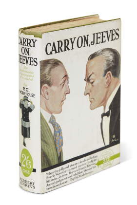 Catalog image of wodehouse, collection of 17 jeeves and bertie volumes, 1919-1974, including my …