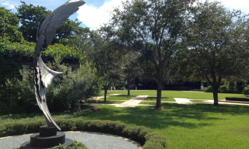 Sculpture Garden inside the Society of the Four Arts complex.