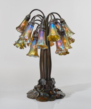 View 1 of Lot 344: Eighteen-Light "Lily" Table Lamp
