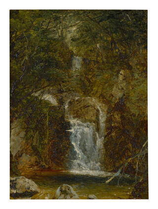 Catalog image of john frederick kensett | cascade near lake george