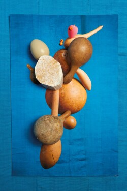 View 1 of Lot 22: 'Yam, Calabashes, Aso-oke, Egg and Pink Sponge', 2017