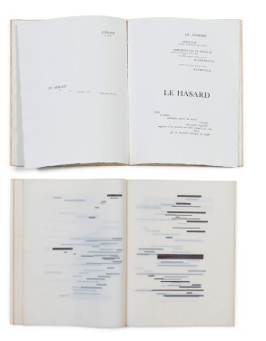 View 1 of Lot 140: 2 versions du "Coup de dés": édition de la NRF (1914) et édition sur calque (1969)