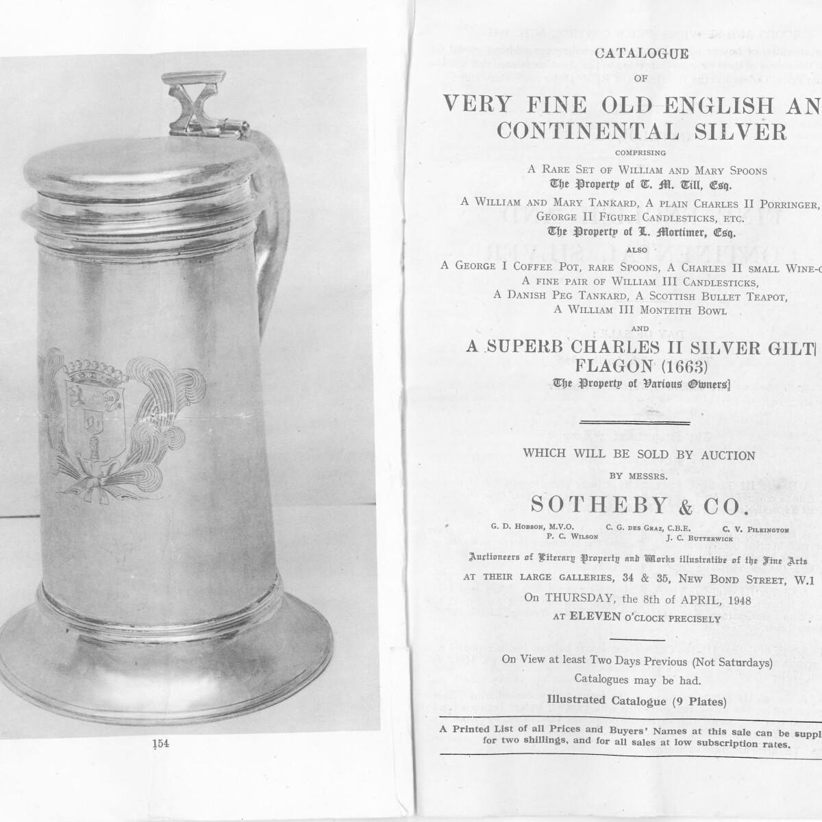 Discoveries A Silver Flagon Then And Now Silver Sotheby S