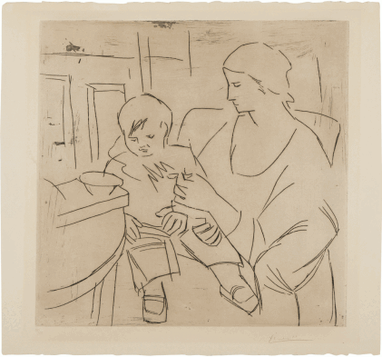 Catalog image of Olga et Paulo: La soupe (Maternité) (Bloch 70; Baer 111bis)