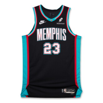 View 1 of Lot 12: Cedric Coward ‘Rookie Year’ Memphis Grizzlies 2025-2026 Game Worn Classic Edition Jersey | Double-Double