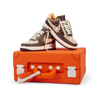 View 1 of Lot 16: Nike x Louis Vuitton Air Force 1 Low & Pilot Case | Size 9