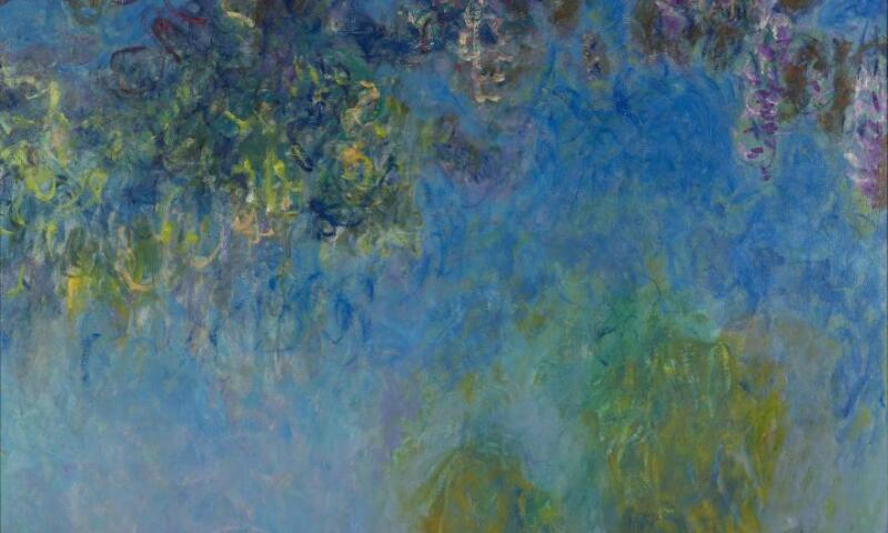 Monet, pastel on paper