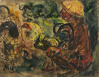 View 1 of Lot 1047: Affandi 阿凡迪 | Balinese Gambler 巴厘島賭徒