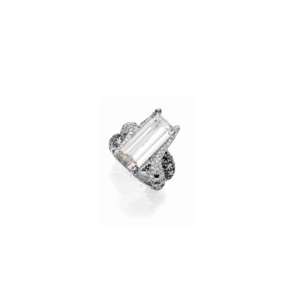 Catalog image of de grisogono | diamond and black diamond ring [鑽石配黑色鑽石戒指]