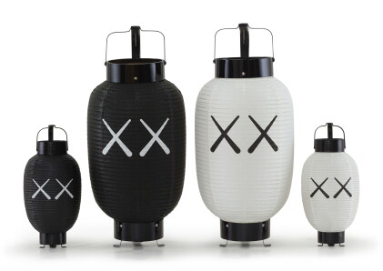 Catalog image of kaws | kaws:holiday japan lantern prototype (set of four) 燈籠原型（一組四件）