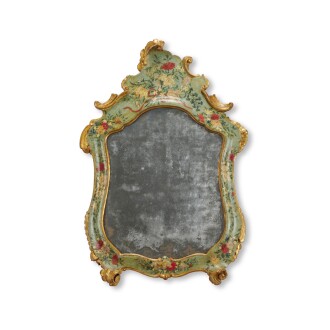 View 1 of Lot 269: An Italian parcel-gilt and lacquered mirror, Venice, third quarter 18th century