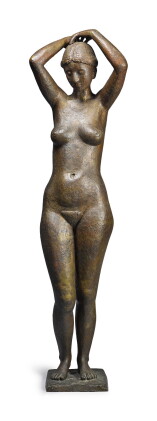 Catalog image of gerhard marcks | venus sich die haare aufbindend (venus untying her hair)