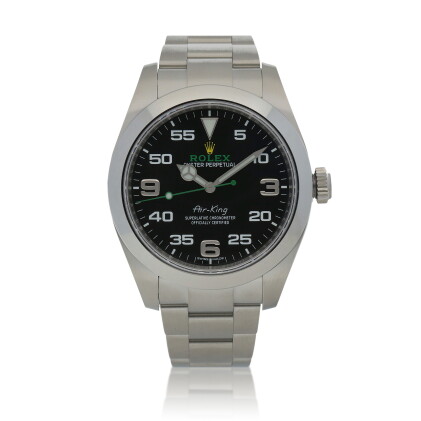 Catalog image of Air-King, Ref. 116900 Stainless steel wristwatch with bracelet Circa 2021