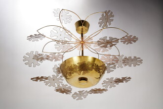 View 1 of Lot 467: "Snowflake" Ceiling Light
