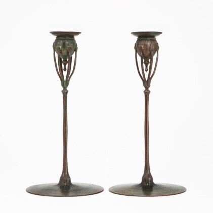Catalog image of Tiffany Studios, Pair of Candlesticks