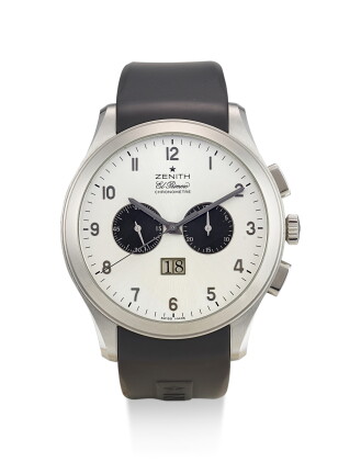 Catalog image of zenith | el primero grande class, reference 03 0520 4010, an oversized stainles…