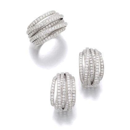 Catalog image of de grisogono | diamond demi-parure, ‘allegra’