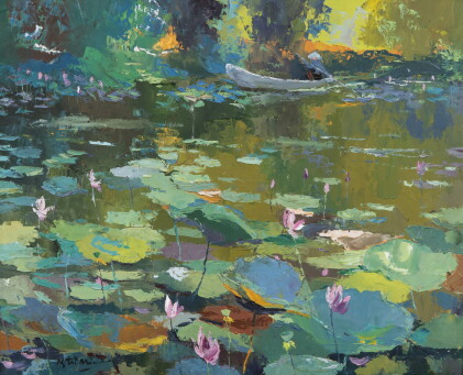 Catalog image of nguyen tri minh | etang de lotus (lotus pond) 荷塘