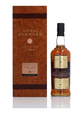 View 1 of Lot 57: Bowmore Gold Fine Oak Cask 44 Year Old 42.4 abv 1964 (1 Bottle 70cl)
