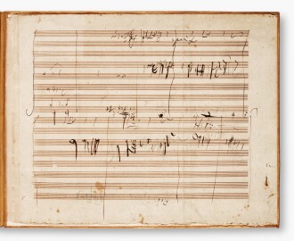 View 1 of Lot 16: Ludwig van Beethoven | Autograph sketches for the overture "Die Weihe des Hauses", op.124, [1822], UNPUBLISHED