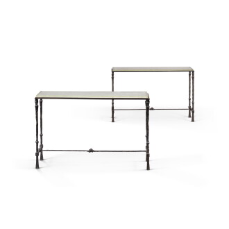 View 1 of Lot 337: Paire de consoles