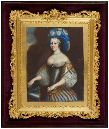 Catalog image of portrait of a lady dressed in the guise of diana