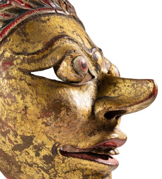 View 1 of Lot 86: Masque topeng, Surakarta, Java, Indonésie | Topeng mask, Surakarta, Java, Indonesia