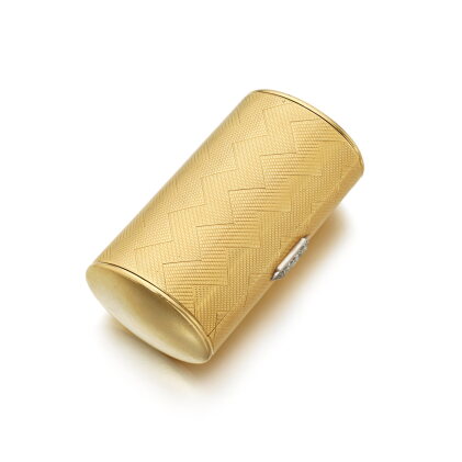 Catalog image of Gold and diamond cigarette case, circa 1951