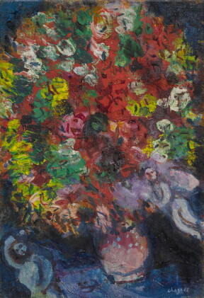 Catalog image of marc chagall | l'angelot dans le bouquet