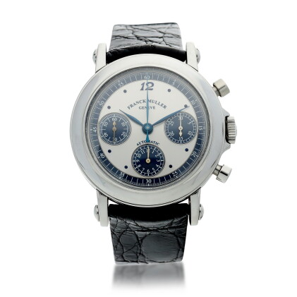 Catalog image of reference 7000 cc a stainless steel chronograph wristwatch, circa 2000