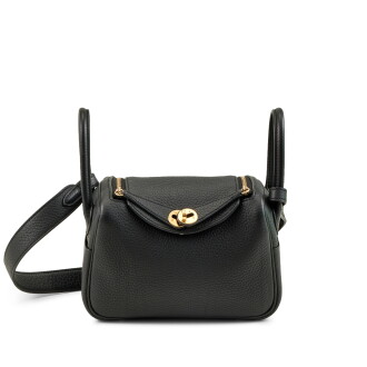 View 1 of Lot 165: Black Clémence Mini Lindy 20 Gold Hardware, 2024