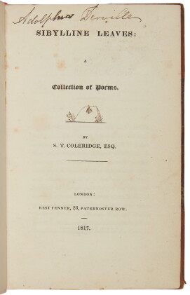 Catalog image of coleridge, samuel taylor | sibylline leaves: a collection of poems. london: res…