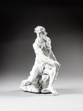 View 1 of Lot 123: Allégorie d’un fleuve, probablement le Tibre  en porcelaine de Doccia, vers 1750
