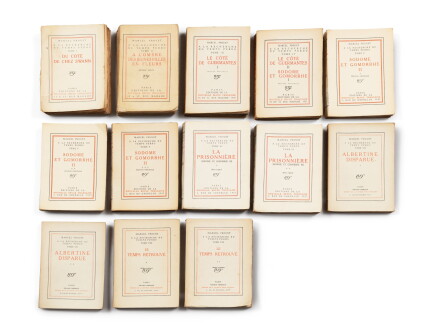 Catalog image of A la Recherche du temps perdu. 13 vol. (souvent en E.O et en grand papier) + Je…