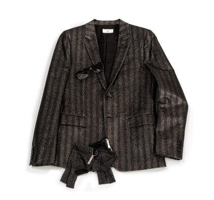 Catalog image of Black and Silver Wool Herringbone Jacket, crica 2000 | Veste à chevrons, circa 2000