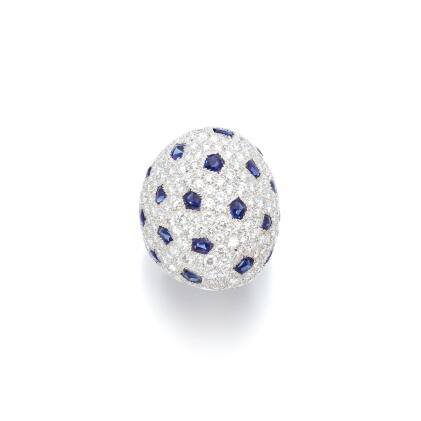 Catalog image of Sapphire and diamond ring, 'Lobi', circa 2003