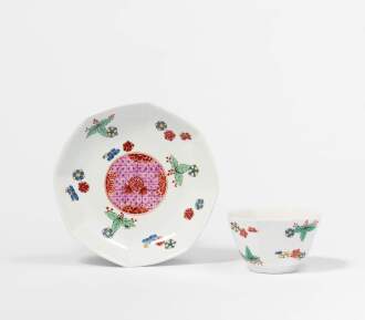 View 1 of Lot 30: A Rare Meissen Octagonal Teabowl and Saucer, Circa 1725-30