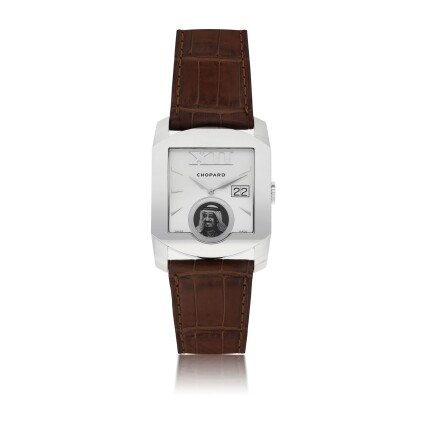 Catalog image of chopard | ref 2283 l.u.c. monotec, a limited edition white gold square form aut…