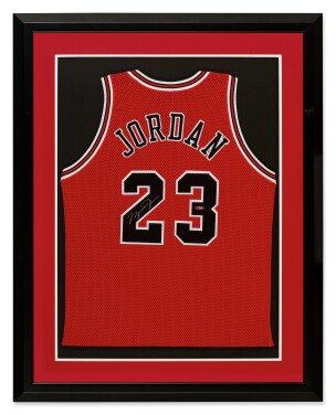 View 1 of Lot 75: Michael Jordan Chicago Bulls Signed Jersey