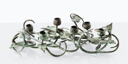 Catalog image of claude lalanne | pair of buisson d'argent candelabras [paire de bougeoirs buiss…