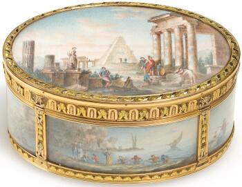 A four-colour gold snuff box, Charles-Alexandre Bouillerot, Paris,  1768-1774, Gold Boxes, Fabergé and Objects of Vertu, 2022